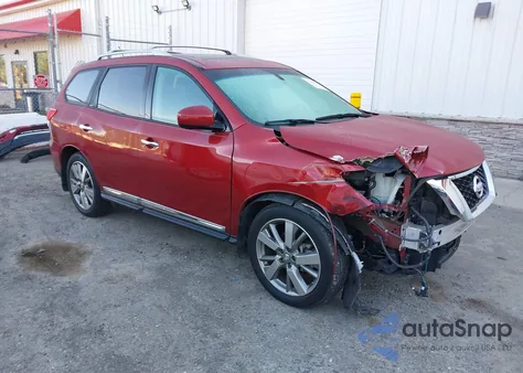 2014 Nissan Pathfinder Platinum z USA, uszkodzony, nr VIN 5N1AR2MM4EC609421